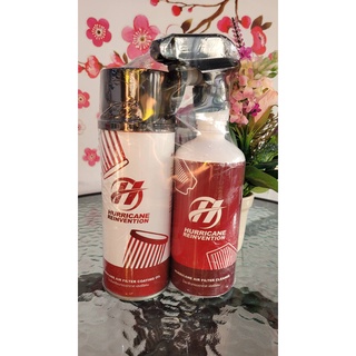 Hurricane Set น้ำยาล้างกรองอากาศ + น้ำยาเคลือบกรองอากาศ สำหรับกรองผ้า มีขนาด 500ml และ 150ml