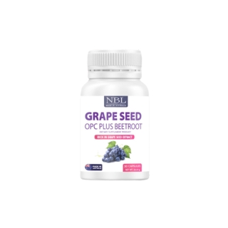 โปรโมชั่น Flash Sale : NBL Grape Seed OPC Plus Beetroot (30 Capsules) - เกรป ซีด โอพีซีพลัส บีทรูต