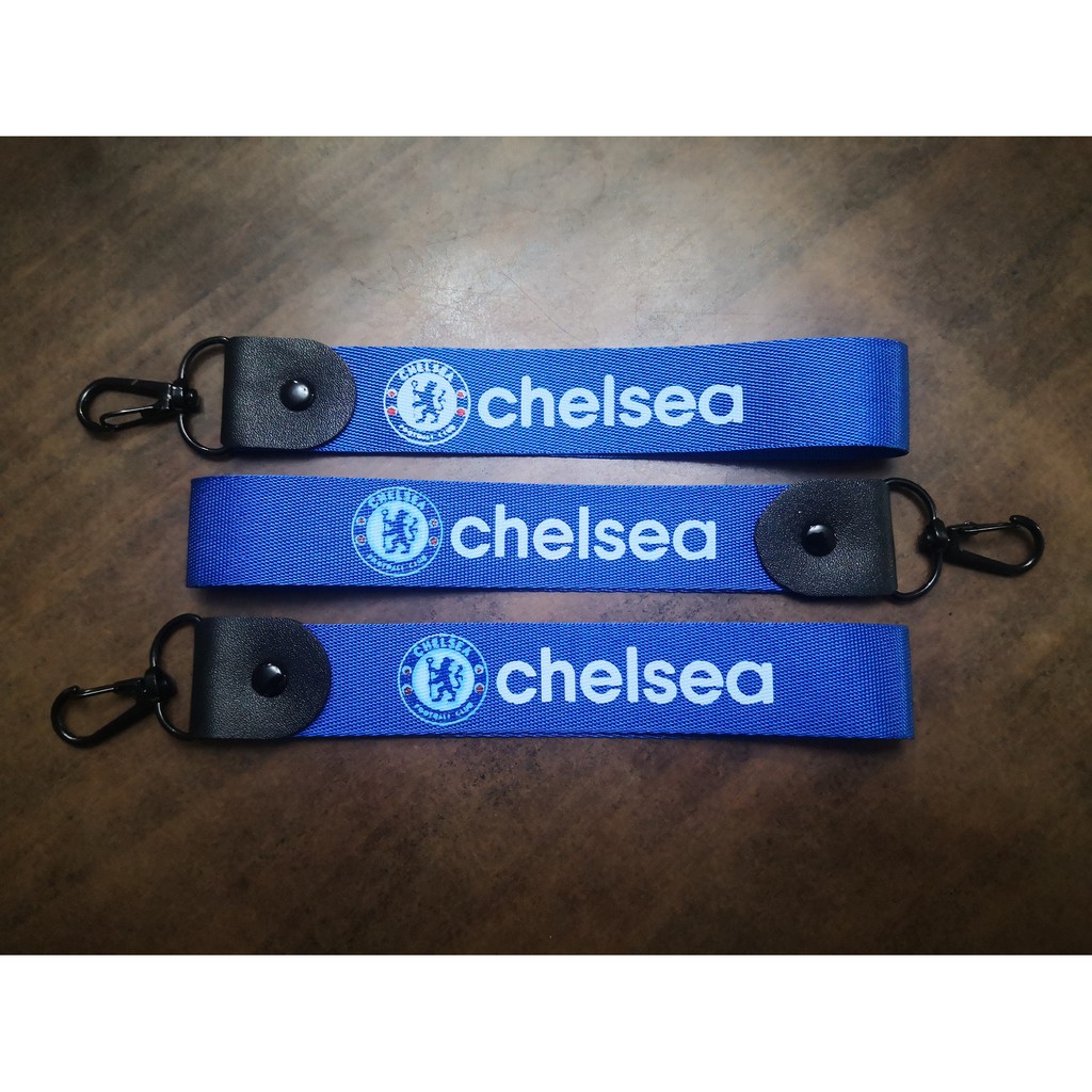 พวงกุญแจ-sport-พวงกุญแจทีมฟุตบอล-เชลซี-พวงกุญแจผ้าสกรีน-chelsea-สีน้ำเงิน