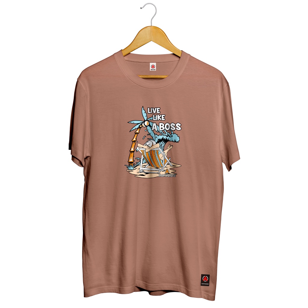 เสื้อยืดผ้าฝ้ายพิมพ์ลาย-ใหม่-เสื้อยืดลําลอง-แขนสั้น-พิมพ์ลายภูเขา-infinide-live-like-a-bos-24s-สําหรับผู้ชาย-ผู้หญิง-ของ
