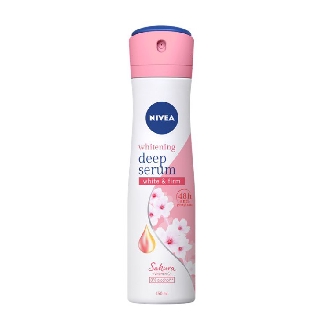 นีเวีย ไวท์เทนนิ่ง ดีพ เซรั่ม ซากุระ สเปรย์ Nivea deep serum spray ผลิตภัณฑ์ลดเหงื่อและระงับกลิ่นกาย