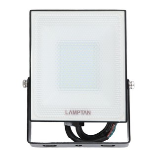 Outside spotlights LED FLOODLIGHT LAMPTAN BRIGHT PLASTIC/ALUMINIUM MODERN BLACK SQUARE External lamp Light bulb ไฟสปอทไล