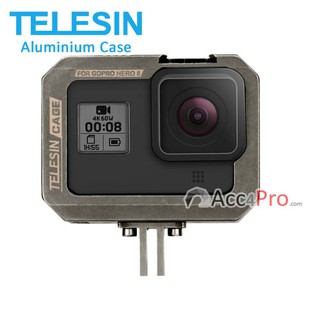 Telesin Aluminium Case GoPro Hero8Black  : เคสอลูมิเนียม ช่วยกันกระแทก กันรอย