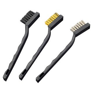 Cementing tool BRUSH SET HARDEN 3EA/SET Hand tools Hardware hand tools เครื่องมืองานปูน ชุดแปรงไนล่อน เหล็ก และทองเหลือง