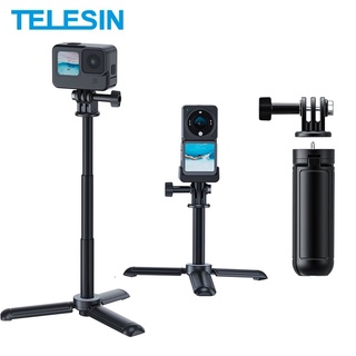 Telesin ขาตั้งกล้องเซลฟี่ ขนาดเล็ก สําหรับกล้อง GoPro HERO 11 10 9 8 7 6 5 Insta360 ONE DJI OSMO ACTION 2