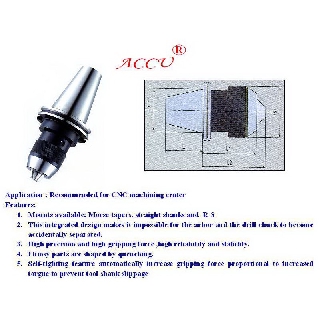 CNC KEYLESS DRILL CHUCK  หัวจับดอกสว่านมือบิด พร้อมด้าม BT