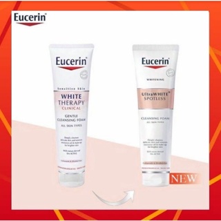 แท้💯%แพ็คเกจใหม่✨โฟมล้างหน้า Eucerin SPOTLESS BRIGHTENING GENTLE CLEANSING FOAM