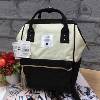 ANELLO POLYESTER CANVAS RUCKSACK รุ่นมินิ (outlet) สีทูโทนขาว-ดำ