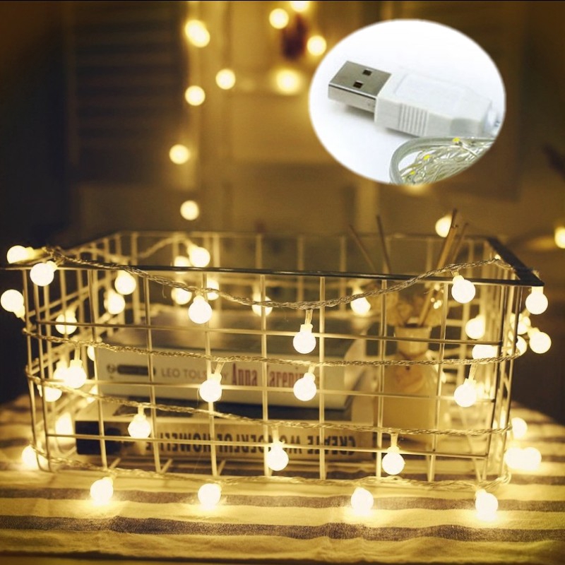 ภาพสินค้าไฟเส้น แบบ LED สีวอร์มไวท์ 40 ดวง ยาว 6 เมตร จากร้าน beauty_angel.th บน Shopee ภาพที่ 5
