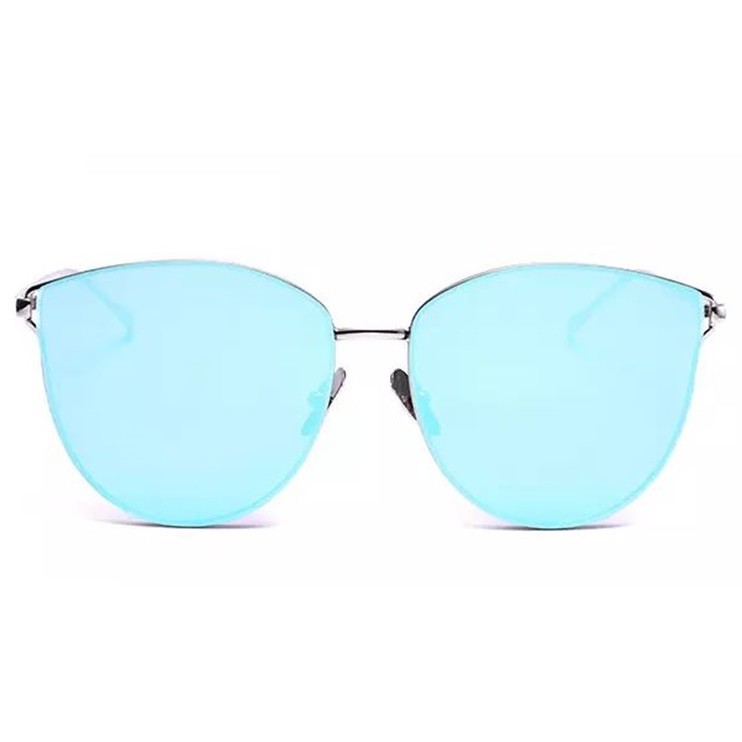 แว่นตา-เลนส์ปรอทสีน้ำเงิน-แว่นกันแดดผู้หญิง-กรอบแว่นวินเทจ-แว่นกันแดดแฟชั่น