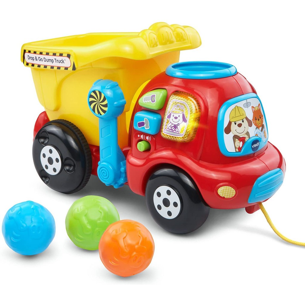 พร้อมส่ง-ของเล่น-รถลากจูง-vtech-drop-and-go-dump-truck-เสริมพัฒนาการ-เด็ก-ทารก-นำเข้าจากอเมริกา-usa