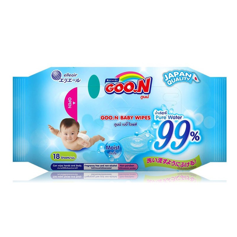 goo-n-baby-wipes-ทิชชู่เปียก-ขนาด-18-แผ่น