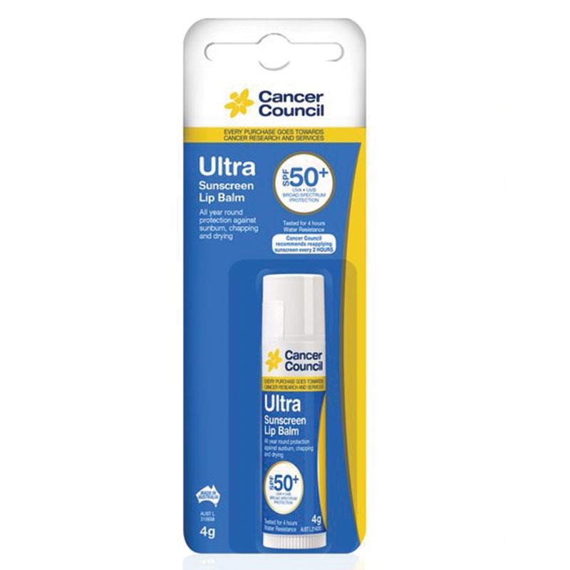 Cancer Council SPF 50+ Ultra Sunscreen Lip Balm 4g Shopee Thailand