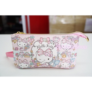 กระเป๋าสำหรับพกพา ใส่มือถือ ใส่เงิน ใส่ของต่างๆ มี 2 ช่อง ลายน่ารักๆ Hello Kitty