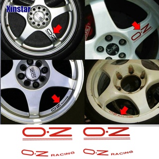 〖พร้อมส่ง』สติ๊กเกอร์ล้อรถแข่ง Oz 8 ชิ้นสําหรับ Oz Rally Rally Wheels Spoke สติ๊กเกอร์สีดํา