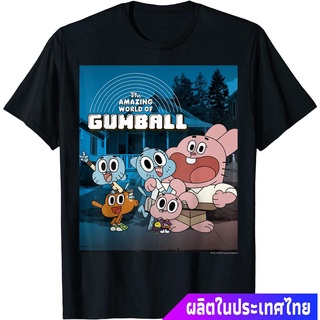 เสื้อยืดผู้ชายและผู้หญิง CN The Amazing World Of Gumball The Wattersons Portrait T-Shirt The Amazing World of Gumball Sp
