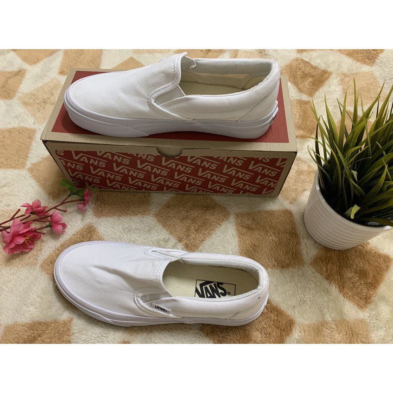 ถูกตาแตก-vans-slip-on-white-ของแท้-อ่านก่อนสั่งซื้อ