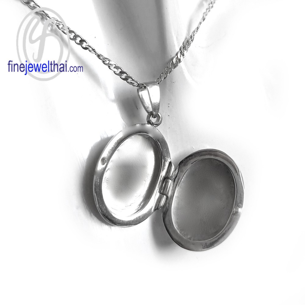 finejeweltha-ล็อกเก็ต-ทรงรี-ล็อกเก็ตเงินแท้-แกะสลักได้-ล็อกเก็ตใส่รูป-locket-silver-pendant-p118500