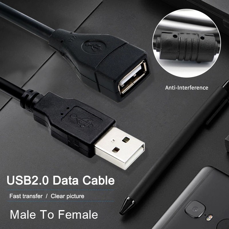 สายต่อยาว-สายพ่วงusb-สายเพิ่มความยาวusb2-0-สายต่อพ่วงusb-ตัวผู้เป็นตัวเมีย-male-to-female-ยาว1-5m-3m-สายต่อ-เพิ่มความยาว