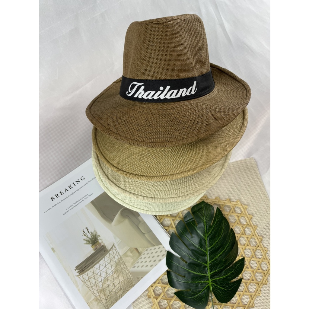 ภาพหน้าปกสินค้าหมวกทรงปานามา  หมวกกันแดด หมวกผู้ชาย หมวกไปเที่ยวทะเล หมวกแฟชั่น จากร้าน mylhatshop999 บน Shopee