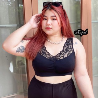บราสปอร์ต  บราลุกไม้ Bigsize อก 38-48" เนื้อผ้านิ่ม ยืดเยอะ  แต่งสายลูกไม้  มีฟองน้ำ สามารถ ถอดเข้าออกได้