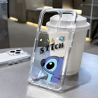 เคสโทรศัพท์มือถือ ลาย Stitch สีฟ้า สําหรับ iphone 14 Pro Max Plus 13 11 12 7Plus X XR XS Max