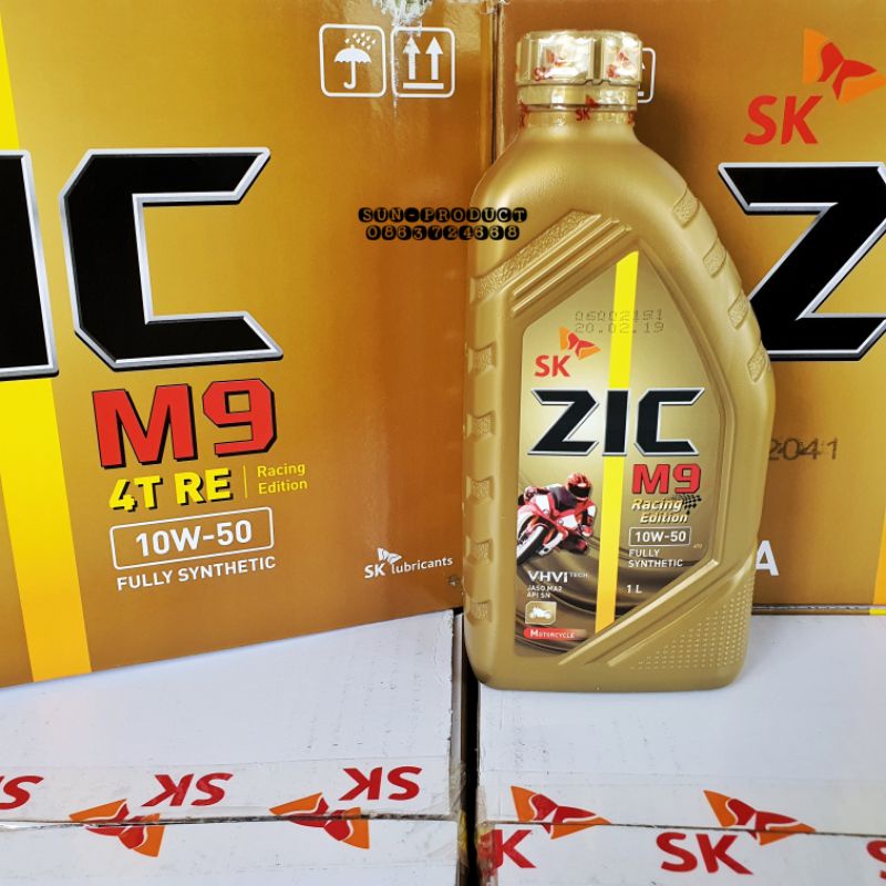 ราคาและรีวิวดีที่สุดของZIC M9 สูตร Racing Edition Fully Synthetic 100% 4T 10W-50 ขนาด 1 ลิตร