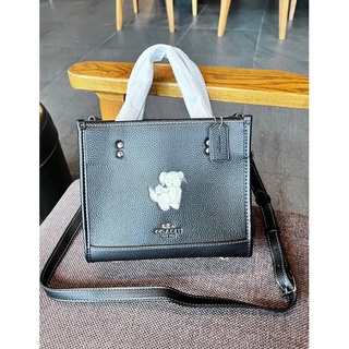 COACH DEMPSEY TOTE WITH HAPPY DOG ((CD448)