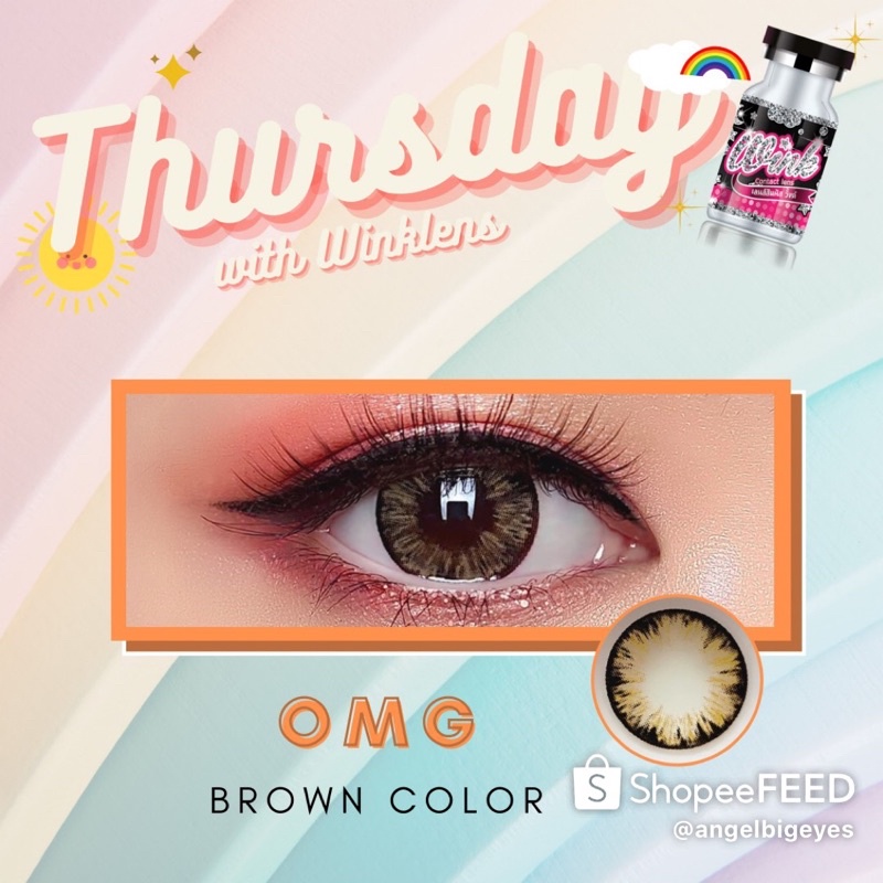 omg-tommy-brown-บิ๊กอาย-สีน้ำตาล-wink-contact-lens-คอนแทคเลนส์-bigeyes-mini-แฟชั่น-ค่าสายตา-4-00-สายตาสั้น-chestnut