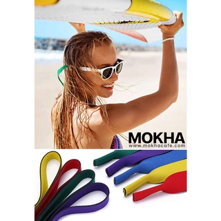 ภาพขนาดย่อของภาพหน้าปกสินค้าMOKHA สายคล้องแว่น สายแว่นตา สายคล้องคอ นีโอพรีน ยาว 39 cm. (Neoprene glasses band strap) จากร้าน mokha บน Shopee ภาพที่ 5