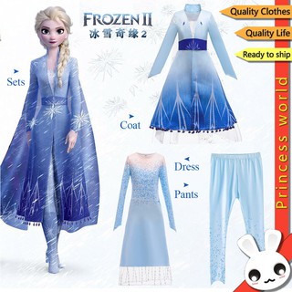 ภาพขนาดย่อของสินค้า3 ชิ้น/เซ็ต ชุดเด็ก Princess Elsa ชุดเสื้อแจ็คเก็ตกางเกงเสื้อผ้านุ่มสบาย ชุด เด็กผู้หญิง เสื้อผ้า