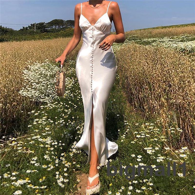 slim fit dress slacks Shona Joy La Lune Bias Slip in Gold main image 1