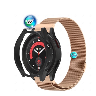 สาย Samsung Galaxy Watch 5 pro สาย strap สายโลหะสแตนเลส สาย Galaxy Watch 5 pro สาย สายรัดข้อมือกีฬา เคส Galaxy Watch 5 pro เคส เกราะป้องกัน