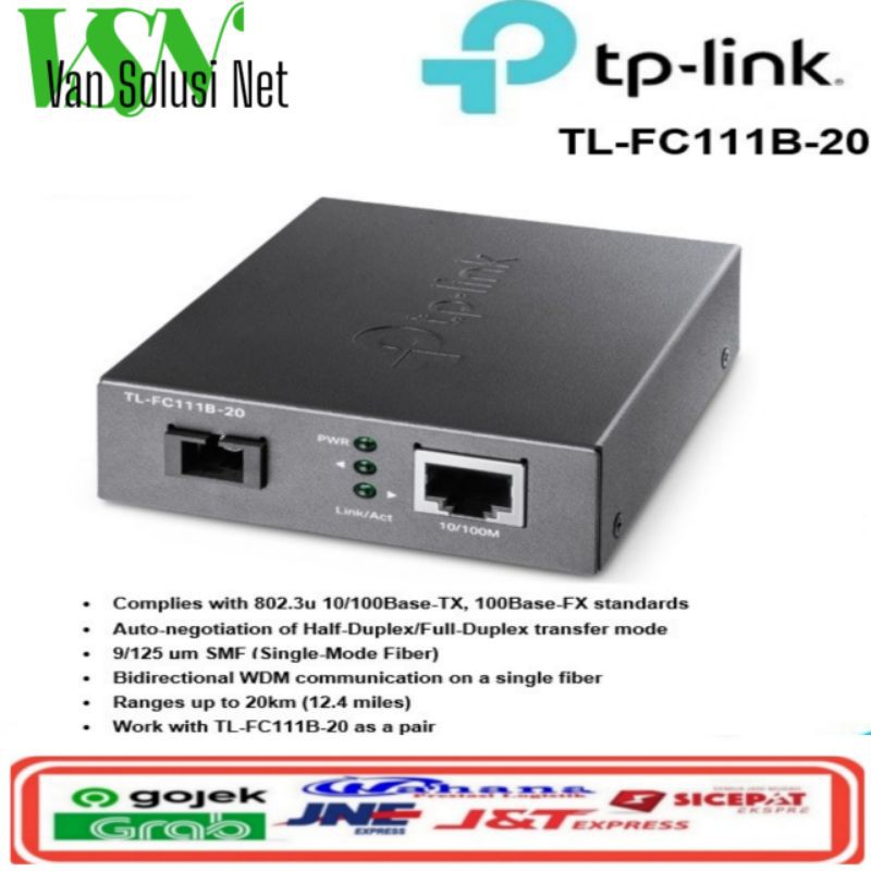 Tp-link Tl-fc111b-20 10 100mbps ตัวแปลงมีเดีย / Mc111cs แบบเปลี่ยน ...