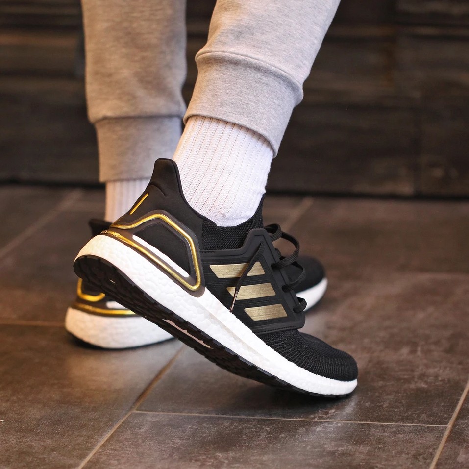 adidas UltraBoost 20 EE4393 สีดำ Core Black Gold Metallic ของแท้  ป้ายช็อปไทย | Shopee Thailand