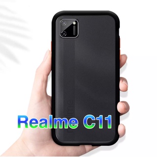 ส่งจากไทย เคสมือถือ Case Realme C11 2020 เคสโทรศัพท์ เรียวมี case realme c11 2020 เคสกันกระแทก ขอบสีหลังขุ่น