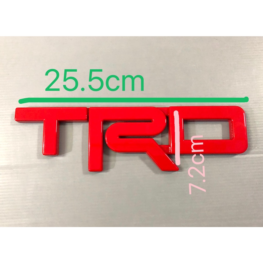 โลโก้-trd-ชิ้นงานพลาสติก-abs-สติ๊กเกอร์ติดรถยนต์-เพลทแต่งรถ-logo-sticke