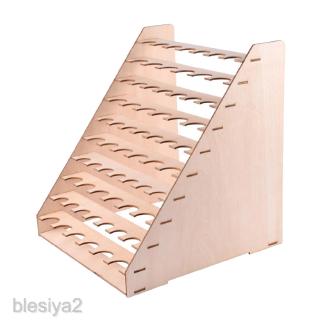Wooden Epoxy Tools Storage Stand Holder Paint Rack Organizer with 65 Holes