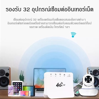 ภาพขนาดย่อของภาพหน้าปกสินค้าเราเตอร์ ใส่ซิม 4G Router WiFi 300 Mbps Wireless 4G LTE Router sim Router รองรับทุกเครือข่ายในไทย เราเตอร์ใส่ซิม พร้อมส่ จากร้าน nc0xryvwx3 บน Shopee ภาพที่ 7