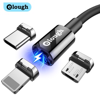 SAMSUNG Elough 2021 New 2.4A สายชาร์จแม่เหล็ก Micro Usb C สายชาร์จสําหรับ Iphone ซัมซุง Usb