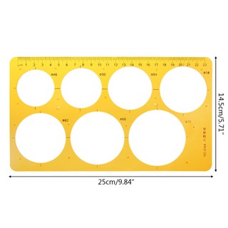 ภาพหน้าปกสินค้า❤❤ K Resin Round Geometric Template Ruler Stencil Drawing ซึ่งคุณอาจชอบราคาและรีวิวของสินค้านี้