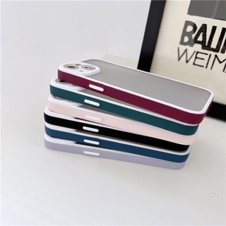 เคสหลังด้านกล้องขอบสี xr  i7/8/se2020 i6plus 7plus/8plus  13 pro max i13 13pro 13promax 12promax เคส i 11 กันกระแทก