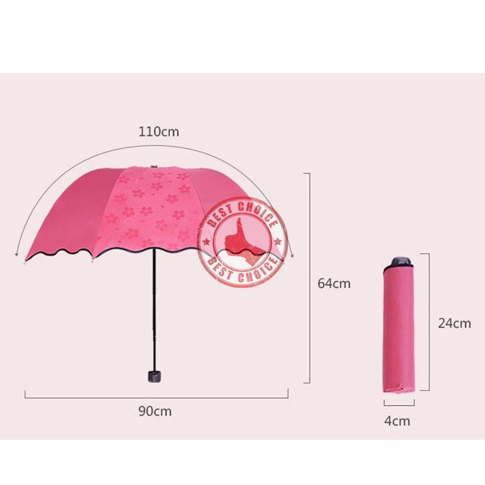 ภาพสินค้าร่มพับ3ตอน ร่มกันUV กันน้ำ กันแดด เปลี่ยนลายเมื่อโดนน้ำ ผลิตจากวัสดุคุณภาพมีความแข็งแรงทนทานสูง  bc99 bc99 จากร้าน sudajankitrungrotsakul บน Shopee ภาพที่ 4