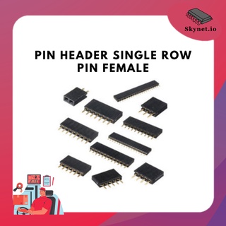 ภาพหน้าปกสินค้า(5ชิ้น) Pin Header Single Row Pin FeMale Header 2.54mm H= 8mm (2-40 PIN) ซึ่งคุณอาจชอบสินค้านี้
