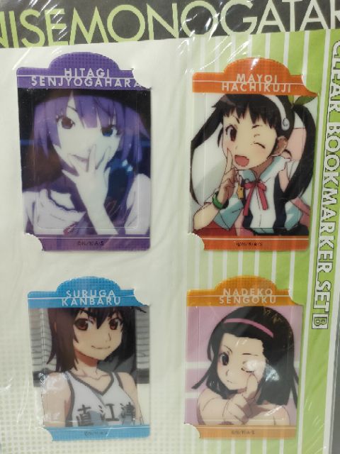 nisemonogatari-clear-bookmarker-set