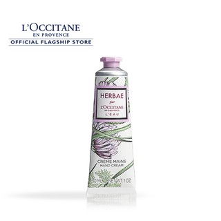 ภาพขนาดย่อของสินค้าL'Occitane Herbae L'Eau Hand Cream 30ML ล็อกซิทาน ครีมทามือ แอร์เบ แฮนด์ครีม 30 มล. (กลิ่นหอมธรรมชาติ,แฮนด์ครีม )