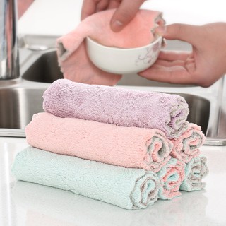 below99 ผ้าทำความสะอาด Multi-Function Cleaning Cloths Microfiber Dishcloths Kitchen Towels Home รุ่น 5247