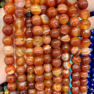 อาเกต สีส้ม Orange Agate หินแห่งการเปลี่ยนแปลง เส้นยาว เกรด A