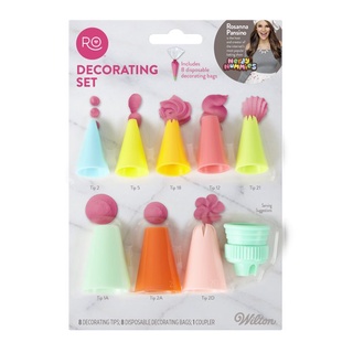 ชุดหัวบีบ Wilton Rosanna Pansino Basic Decorating Tips and Bag Set หัวบีบเค้ก Wilton