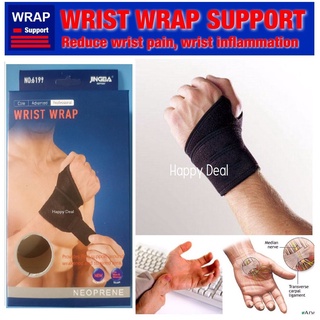 ภาพหน้าปกสินค้าWrist Wrap Support ผ้ารัดข้อมือ ลดปวด อักเสบข้อมือ ที่เกี่ยวข้อง